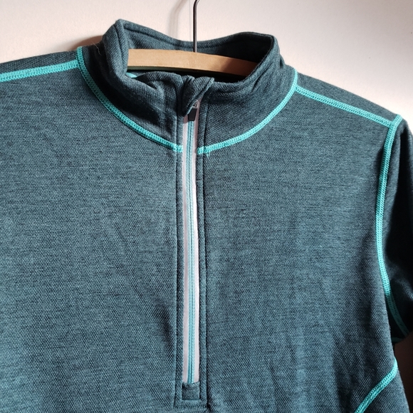 Teal Wind River Ladies Wool Base Layer Long Sleeve T-Max Heat, Size Small - Picture 4 of 13